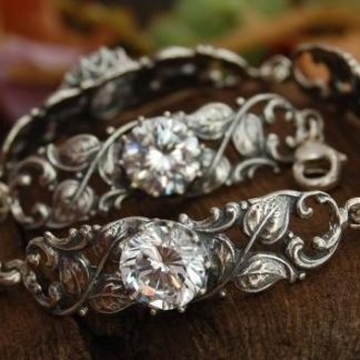 FRODIA - srebrna bransoletka z kryształem Swarovskiego