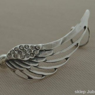 Srebrny kolczyk - NAUSZNICA SKRZYDŁO