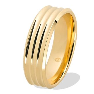 Obrączka z żółtego złota ŁN-30Z-light-m