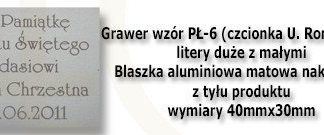 Grawer płytka wzór PŁ-6