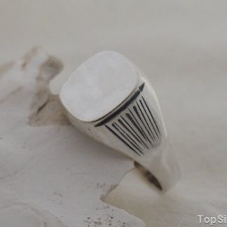 KLASYCZNY - srebrny sygnet dla niego i dla niej