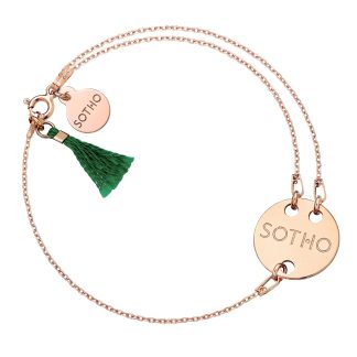 Bransoletka w różowym złocie z chwostem