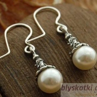 REDO - kolczyki srebrne z perłami