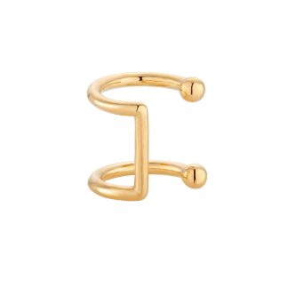 Złota delikatna nausznica
