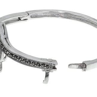 Elegancka srebrna bransoletka z markazytem