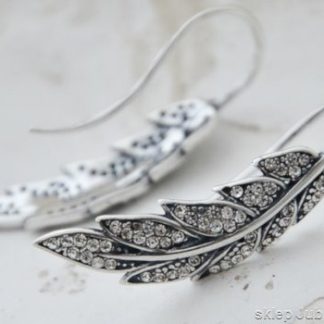 SREBRNE KOLCZYKI NAUSZNICE - LAUREA z CYRKONIAMI