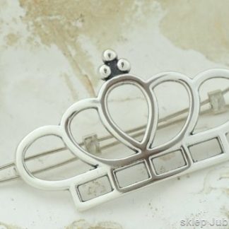 KORONA - SREBRNA SPINKA DO WŁOSÓW srebro 925