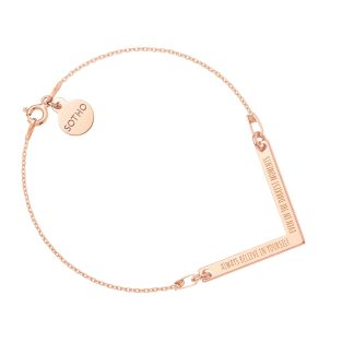 Bransoletka z różowego ALWAYS BELIEVE IN YOURSELF EVEN IN THE DARKEST MOMENTS