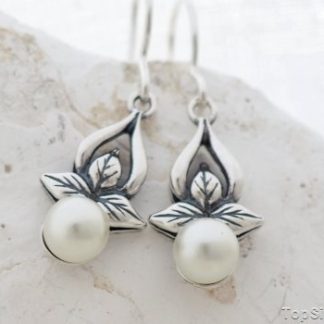 CANDIA - srebrne kolczyki z perłami