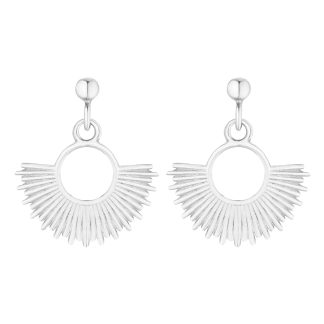 Srebrne kolczyki ze słońcami