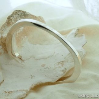 SREBRNA SZTYWNA MASYWNA - bransoleta