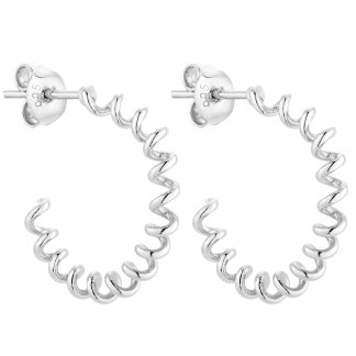 Srebrne kolczyki sprężynki