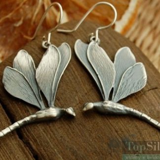 WAŻKI W LOCIE II - srebrne kolczyki