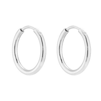 Srebrne kolczyki małe koła S