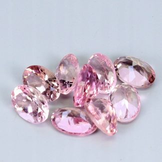Turmaliny różowe kamienie naturalne IF-VVS 5.15ct 9 sztuk