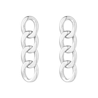 Srebrne kolczyki łańcuchy