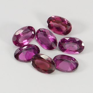 Granaty rodolity kamienie naturalne 4.36ct 7 sztuk IF VVS