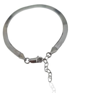 Bransoletka srebrna żmijka  4 mm