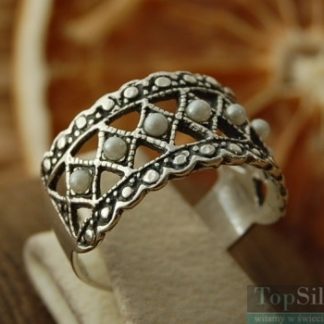 PINA - srebrny pierścionek z perłami