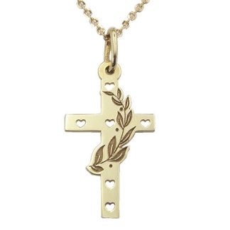 Krzyż z żółtego złota WEC-Z-KRZYŻ-4