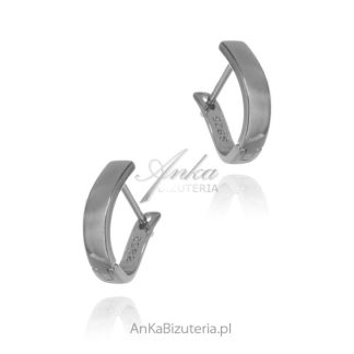 Kolczyki srebrne  - biżuteria damska classic