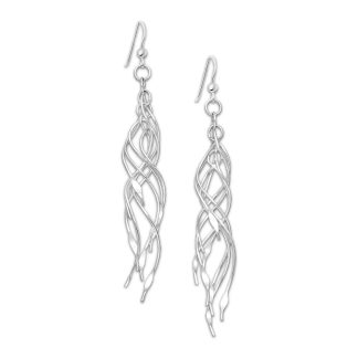 Długie Srebrne kolczyki