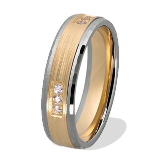 Obrączka z żółtego i białego złota palladowego ŁN-23ZB-EXTRA light-k