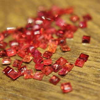 Szafiry padparadża kamienie naturalne 7.60ct 73szt