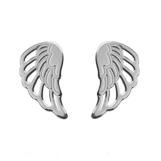 Srebrne kolczyki skrzydełka