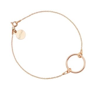 Bransoletka z dużą pustą Karmą z różowego złota