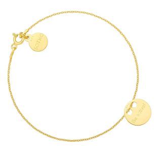 Złota bransoletka z pełną karmą Be active!