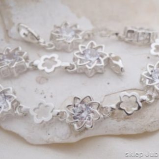 SENDAI - srebrna bransoletka z cyrkoniami GLAMOUR