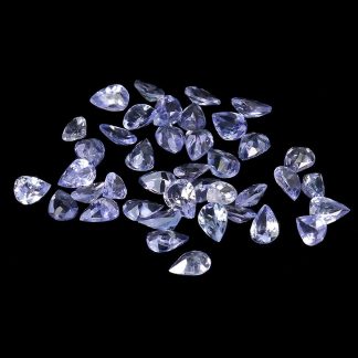 Tanzanity kamienie naturalne VVS 4.35ct 40 sztuk