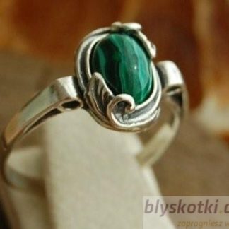 VITA - srebrny pierścionek z malachitem