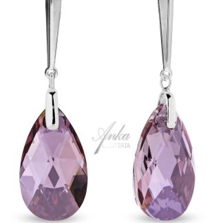 Kolczyki srebrne swarovski lacrima irys