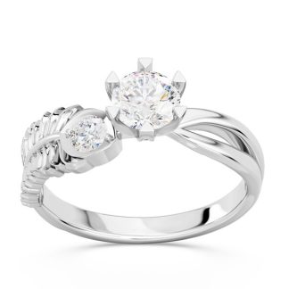 Pierścionek z białego złota z diamentami CP-68B-G/Si1-F/VS