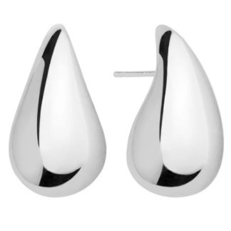 Kolczyki srebrne łezki  duźe na sztyfcie