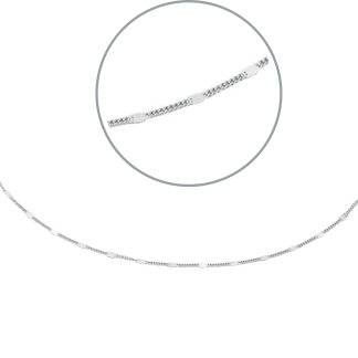 Srebrny naszyjnik figaro do zawieszek charms 40-45cm regulacja