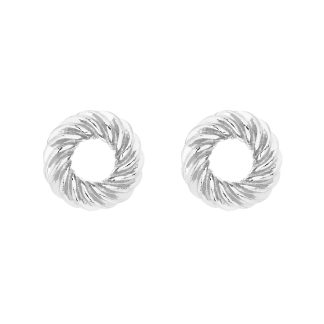 Srebrne kolczyki oponki