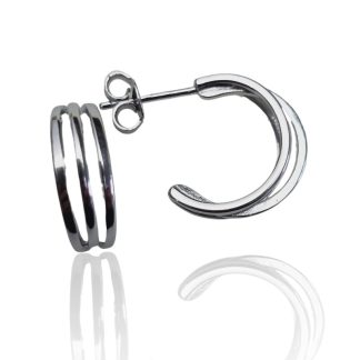 Kolczyki srebrne kółka  sztyfty alice