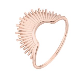 Pierścionek ze słońcem z różowego złota : pierścionki - 15