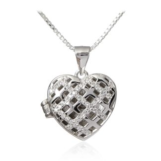 Zawieszka srebrna puzderko z mikrocyrkoniamii