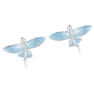 Latające rybki srebrne kolczyki sztyfty srebro 925