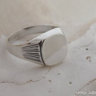 elCLASICO - srebrny męski sygnet unisex