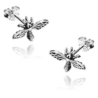 Kolczyki srebrne pszczółki sztyfty