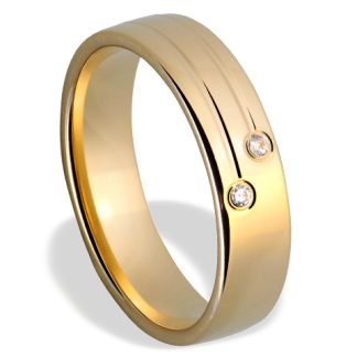 Obrączka z żółtego złota ŁN-14Z-light-k