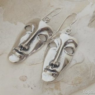 WENECJA - srebrne kolczyki maska