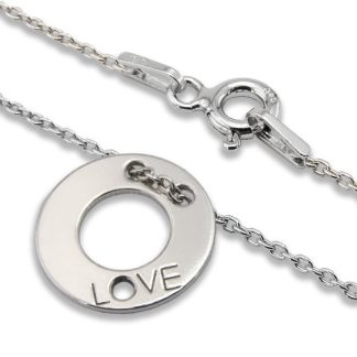 Naszyjnik ze srebra z kołem miłosnym