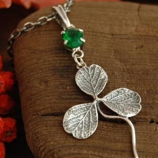 KONICZYNKA - srebrny wisiorek ze szmaragdem