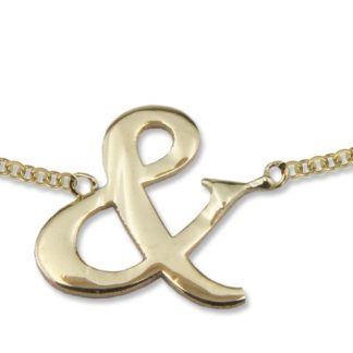 Naszyjnik ze złota - celebrytka z motywem End- Model 15